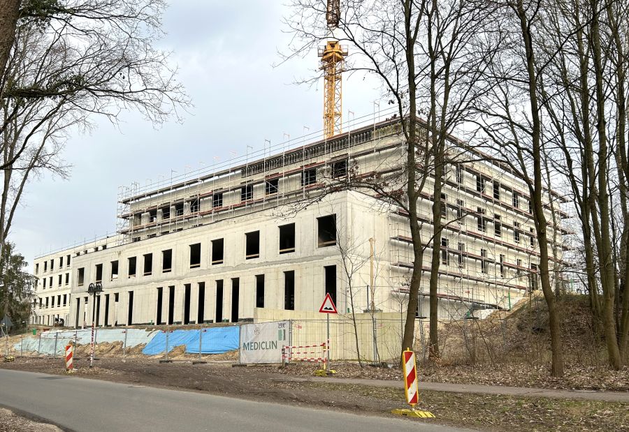 MediClin Seeparkklinik – Neubau Krankenhaus Psychosomatische Medizin und Psychotherapie Bad Bodenteich, Erweiterte Rohbauarbeiten